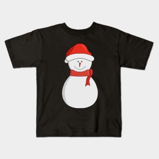 Adorable Snowman Kids T-Shirt